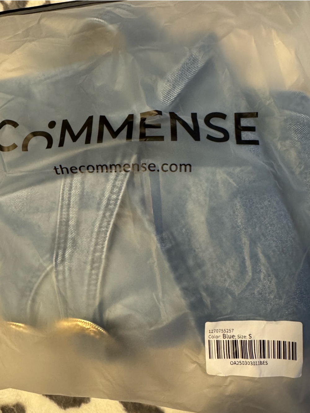 Commense Blue Denim Buckle Mini Dress - Picture 9 of 9